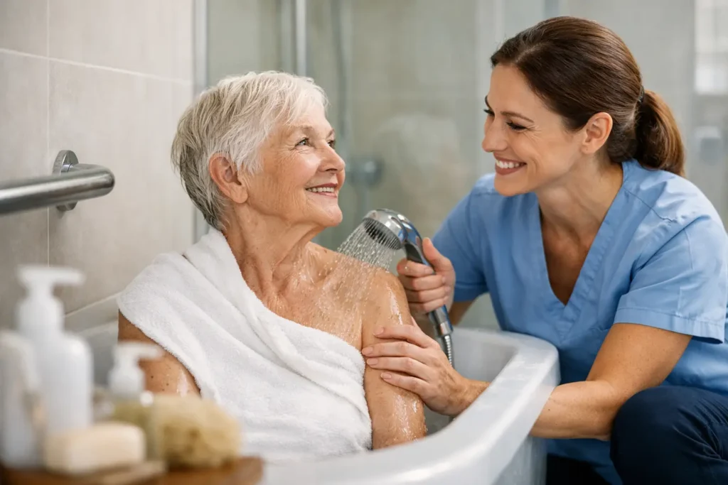 Can Caregivers Help Bathing Safely at Home?