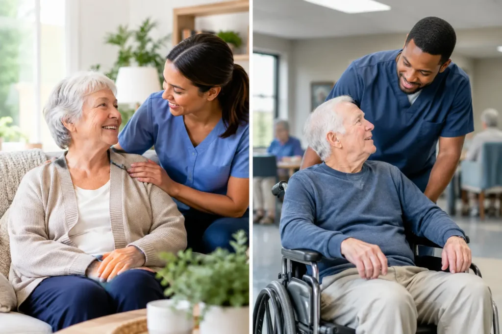 In Home Care Versus Nursing Facilities Compared